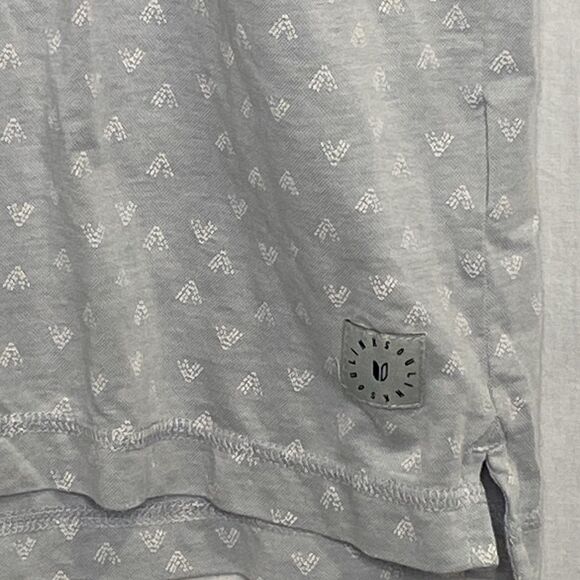 LINKSOUL Astoria Polo Shirt Golf Performance All Over Print Stretch Mens L Blue - Picture 9 of 10